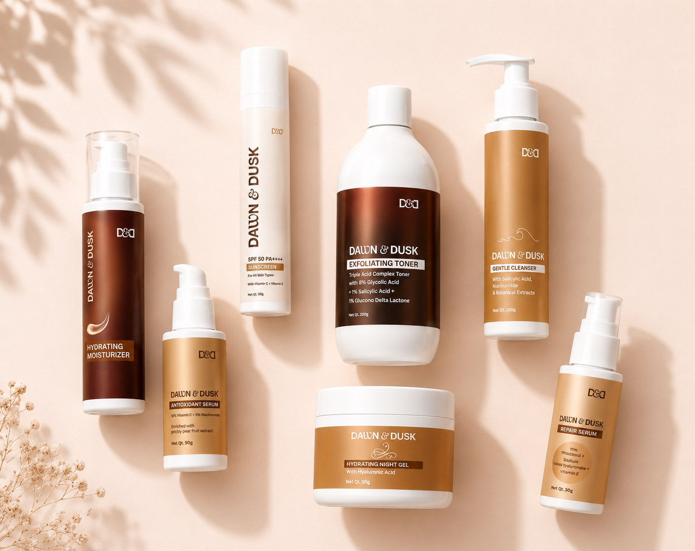 Dawn & Dusk skincare products